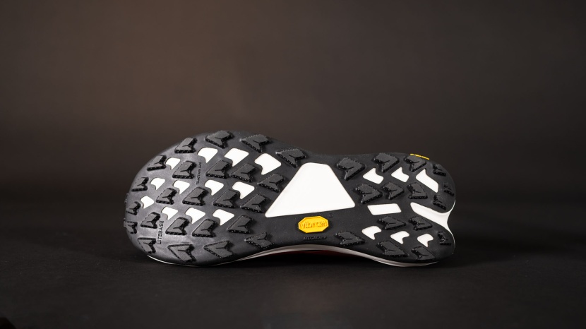 hoka tecton x 3 - an updated traction design of the tecton x 3 loses the signature 'x'...