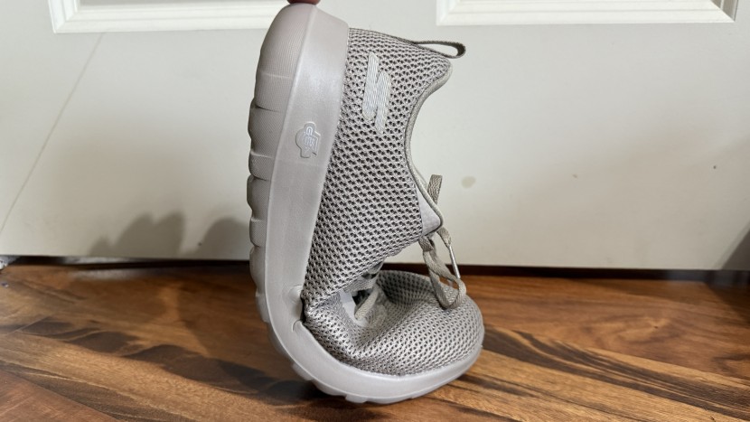 skechers gowalk max effort - the soft sole flexes at the midsole and toe box.