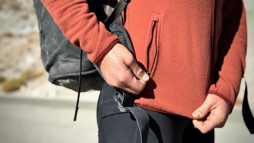 exterior zippered pockets safely store small valuables while also...