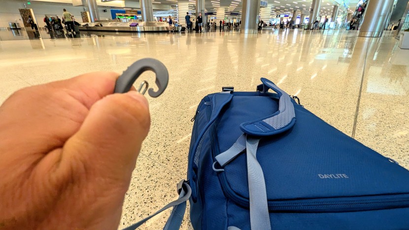 it actually hurt our thumb to hold down the spring-loaded clip, and...