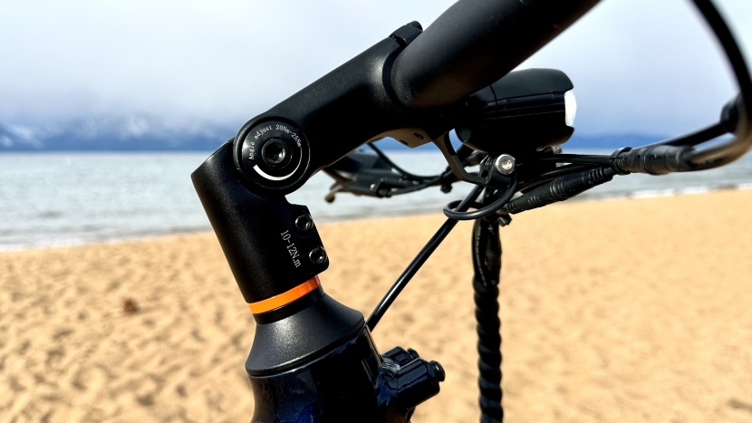 the stem is adjustable between 10 and 80 degrees.