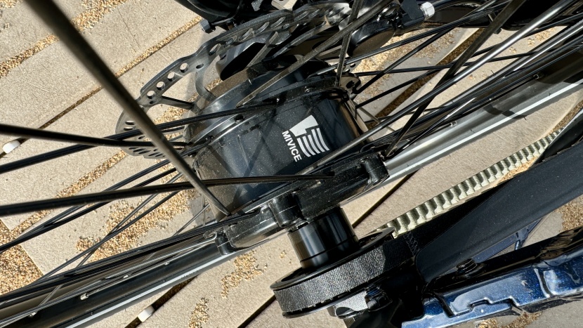 rad power radkick belt drive - this is the mivice m080 hub that is rated for 250w, not the 500w...