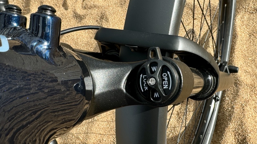 the exsho suspension fork features 80mm of travel and uses this...