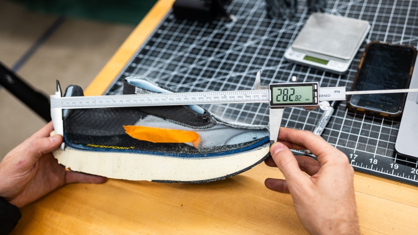 new balance fresh foam x more v5 - the upper is comfortable, but does run a little short.