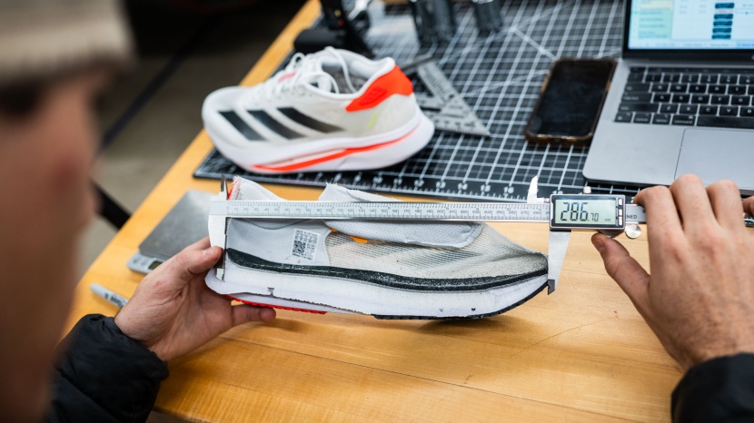 we measure the adizero sl2 in our lab for comparison against...
