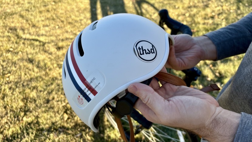 the thousand heritage has a magnetic bike light on the rear along...