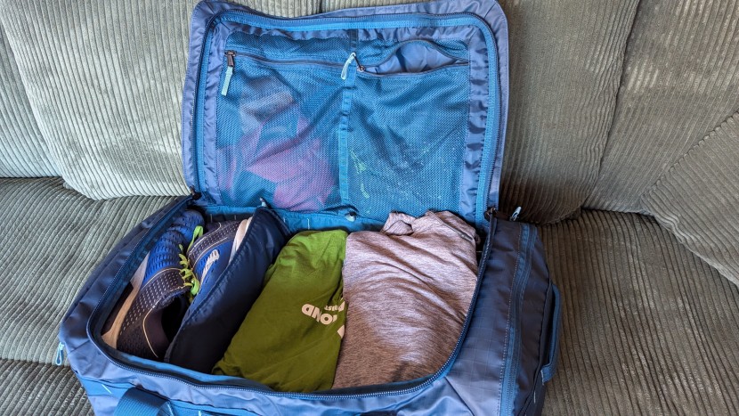 duffel bag - during testing, we liked using the divider to break up our shoes...