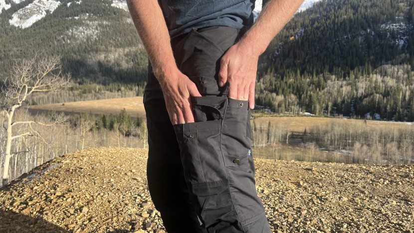 the fjallraven vidda pro has three cargo pockets, including two on...