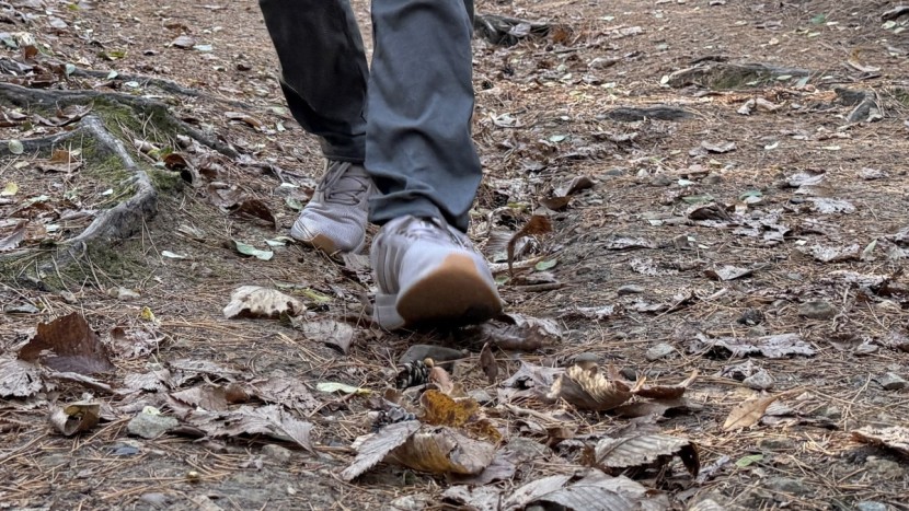adidas racer tr23 - the shoes handled the trail well but do absorb dirt.
