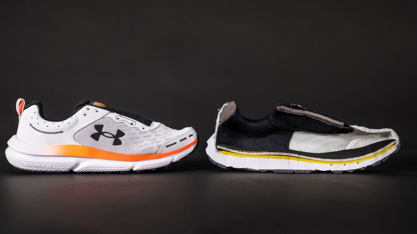 under armour charged assert 10 - the thickly padded collar on the charged assert 10 wasn't too...