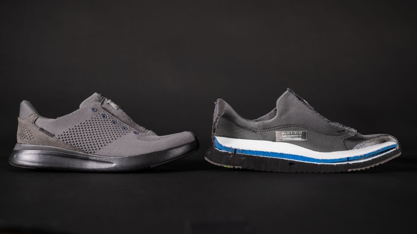 kizik lima slip on - once cut open, we could see the support features of the lima. we...