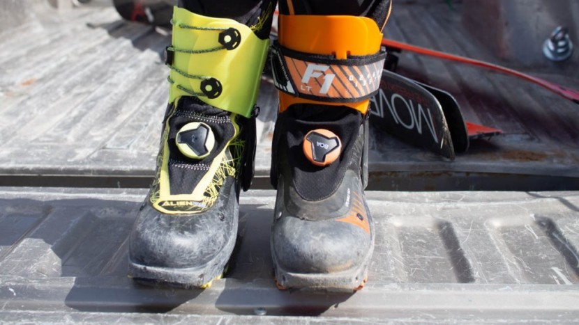 speed touring boots from scarpa like the alien rs (left...