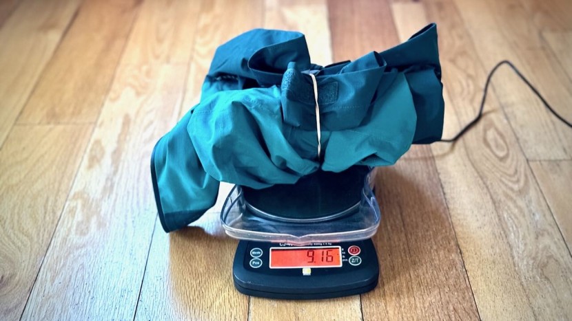 weighing only 9.16 ounces, the ozonic is one of the lighter jackets...