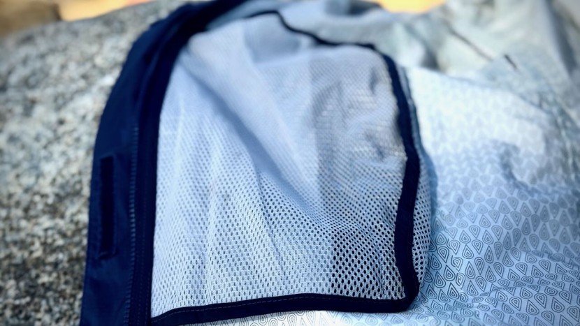perforated pockets increase breathability yet sacrifice some water...