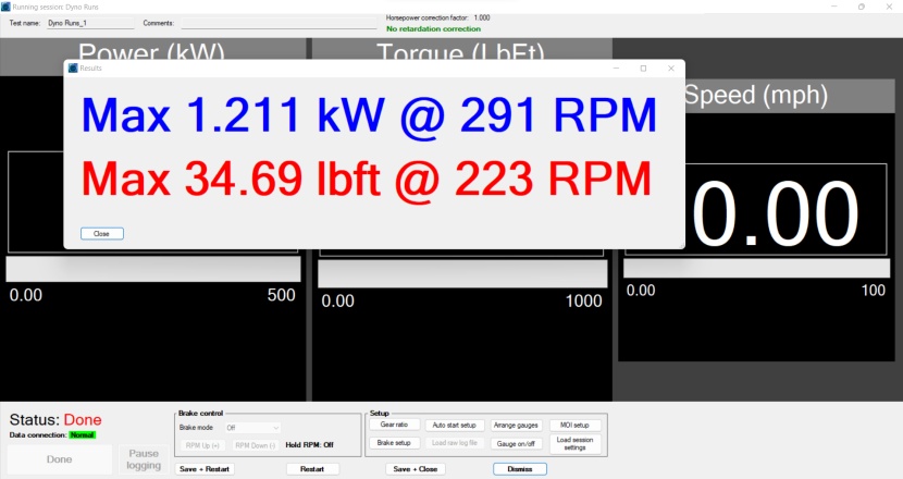 getting accurate data from a dynamometer allows us to rate the...