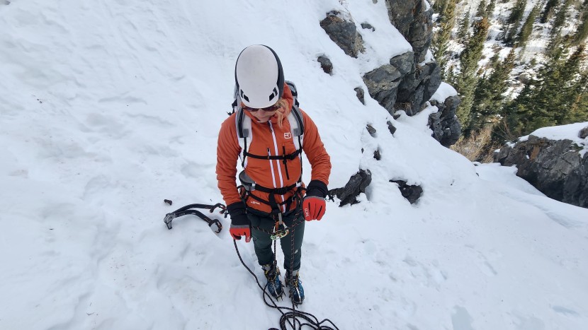 ortovox swisswool piz bo&egrave; for women - we had no issues keeping the piz boe on while climbing and it still...