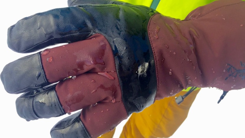 arc'teryx fission sv - tough leather and waterproof softshell exterior fabric kept all...