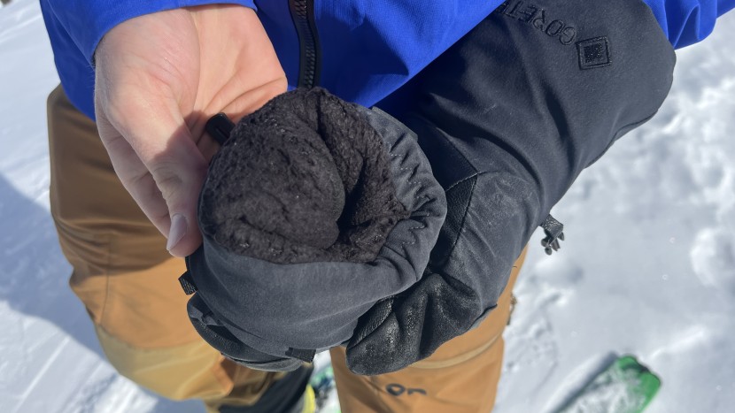 rab khroma freeride gore-tex gloves - a warm, fleece lining adds comfort to an otherwise well-insulated...