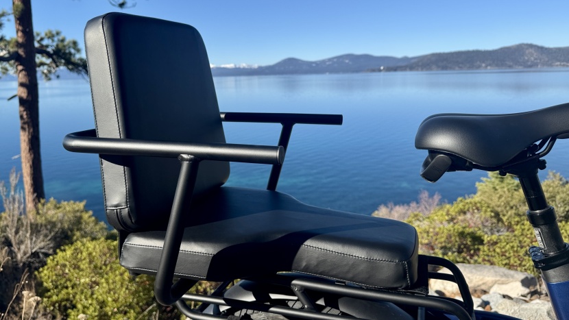aventon abound sr - the captain's chair is a comfortable place for kids big enough not...