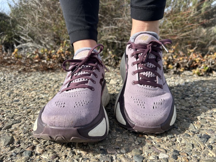 new balance fresh foam x more v5 for women - the outsole splay helps create a wide base of support for stability.