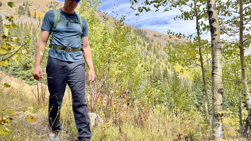 hiking pants - a fall hike in the comfortable rei trailmade.