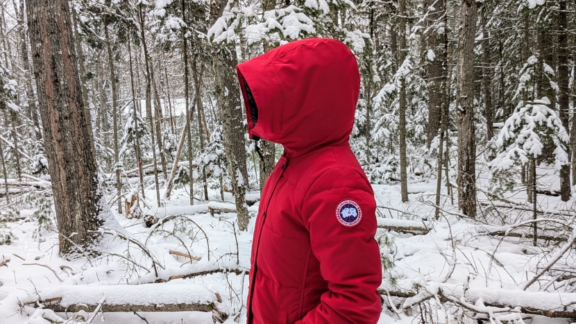 canada goose shelburne - an incredibly deep snorkel hood holds warmth in while an...