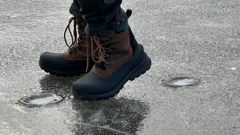 the north face chilkat v 400 - frozen lakes were easily traversed with the chilkat v 400.