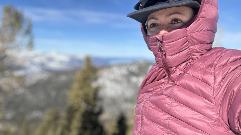 this jacket provides great coverage when zipped up, comfortably...