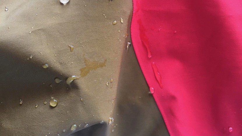 arc'teryx rush - the rush's gore-tex pro fabric easily repels all liquid.