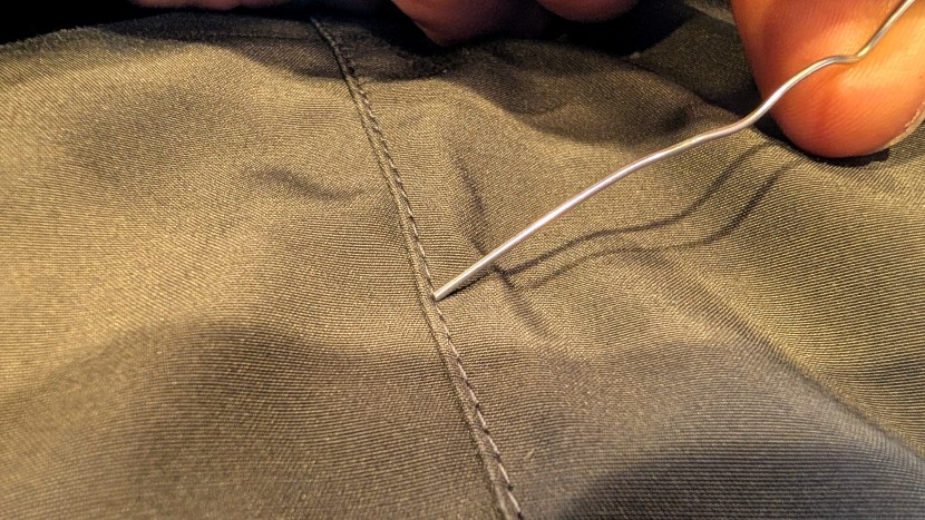 all of the langford's stitching was tight enough that the end of our...