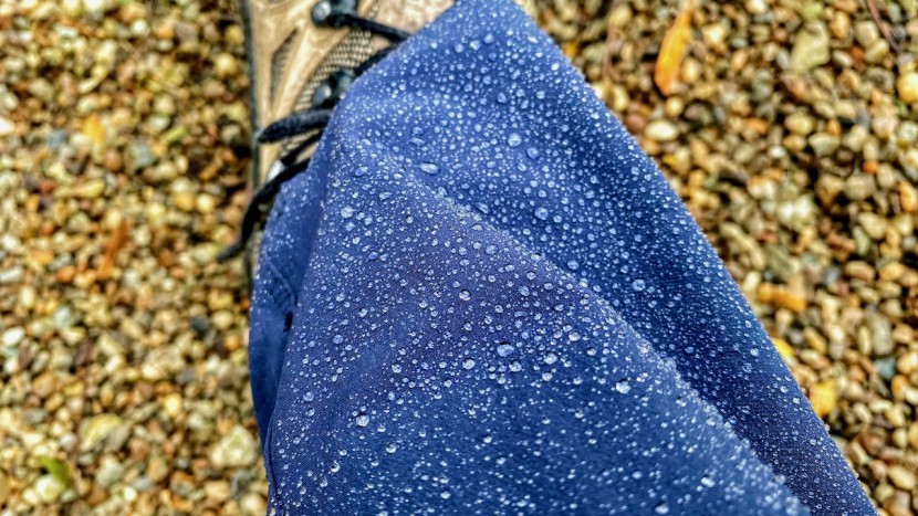hiking pants - the dwr coating on the arc'teryx gamma facilitates excellent beading.