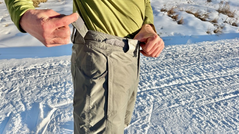 adjustable waistband straps are handy for finding a good fit;...