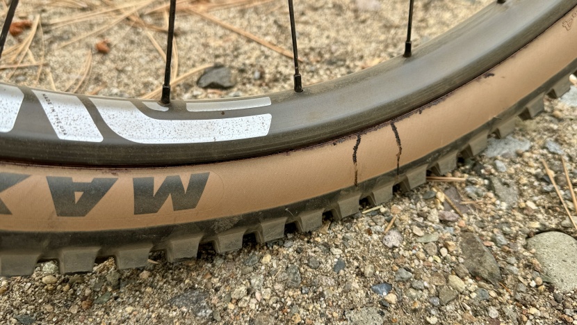 enve m6 wheelset - burping out sealant isn't a common occurrence.