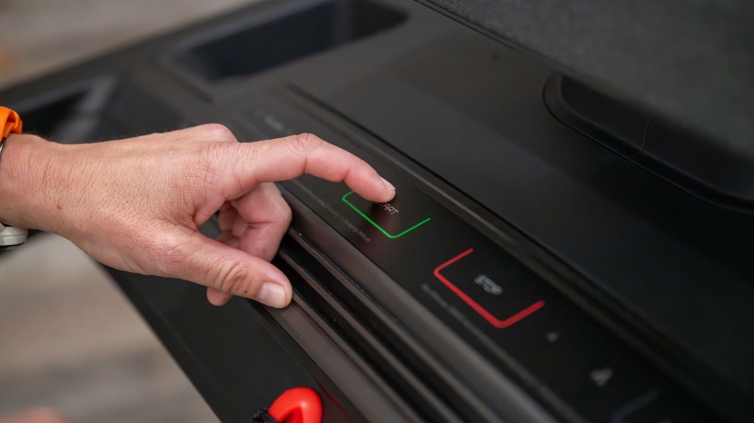 treadmill - a clean and sweat-proof console is easy to use and clean.