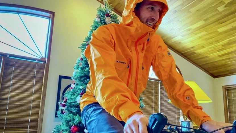 although this jacket's gore-tex pro fabric isn't particularly...