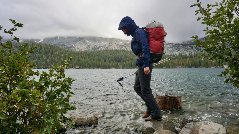 hardshell jacket - a hardshell can work as a rain jacket, but a rain jacket can't...