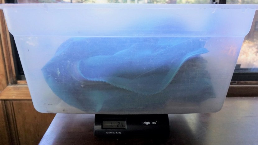 hardshell jacket - we weigh each jacket carefully to determine weight.