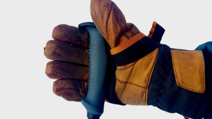 backcountry ski poles - we checked each pole's grip for comfortable contours and wrist straps.