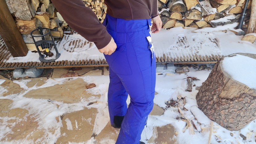 back pocket of the columbia bugaboo.