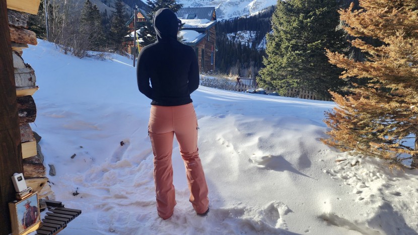 the sleek fit of the stony pant works for a variety of body types.