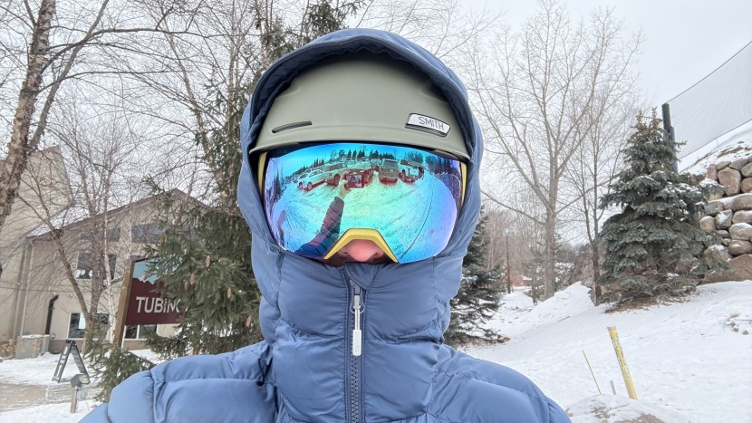 a helmet compatible hood and face protection keeps you toasty.