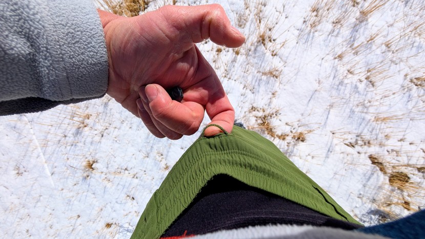 we liked the cargo loop on our left hip.