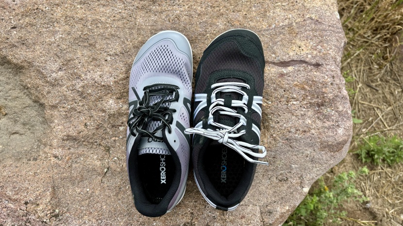 barefoot shoes womens - the xero hfs ii (left) has a narrower fit than the xero prio (left)...