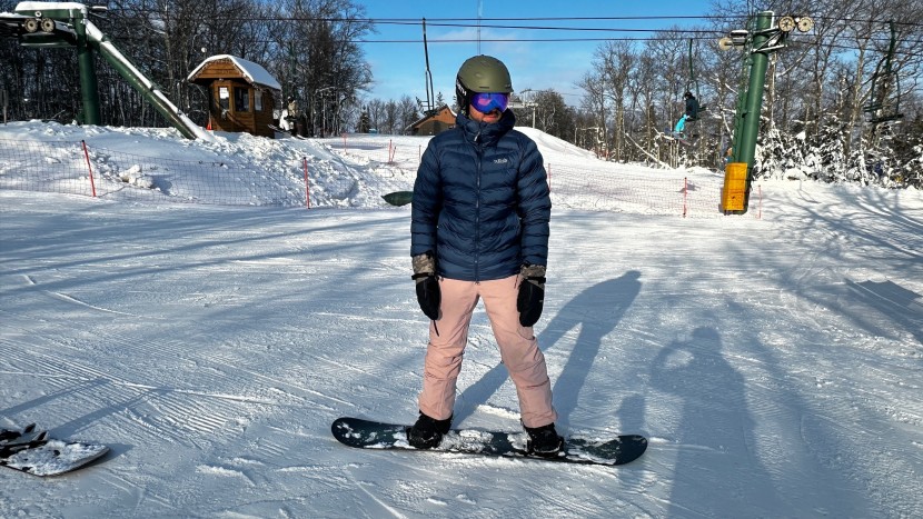 insulated jacket - the rab nebitron pro kept us warm and toasty in cold december temps.