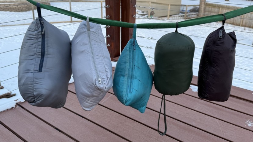 insulated jacket - storage pockets and stuff sacks are convenient ways to carry jackets...