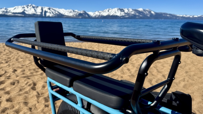 the angled back rest and pinch protection are new for this model.