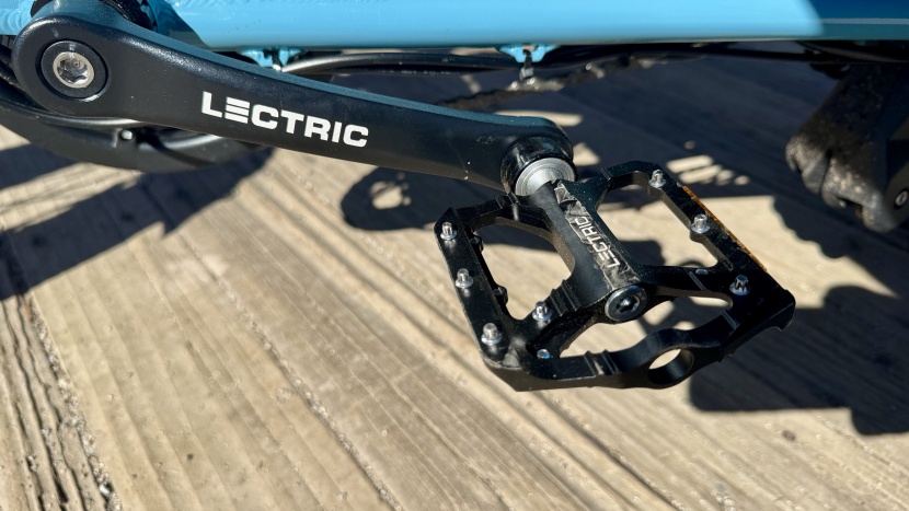 lectric xpedition 2.0 - lectric's quick release pedals allow you to remove them without...