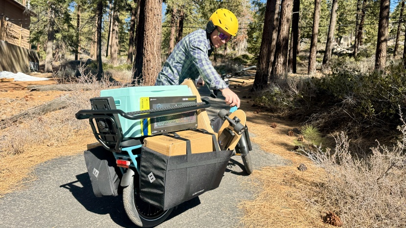 lectric xpedition 2.0 - the 2.0 was able to carry an entire day's worth of fun for a family...