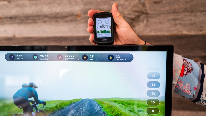 we paired our pedals with a garmin edge 830 and found the bike's...