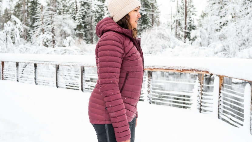 the zippered hand pockets are placed higher than usual, which makes...